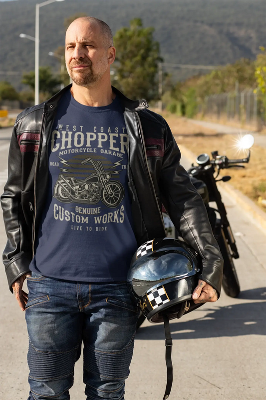 ULTRABASIC Men's T-Shirt West Coast Chopper - Live to Ride Motorcycle Shirt for Men