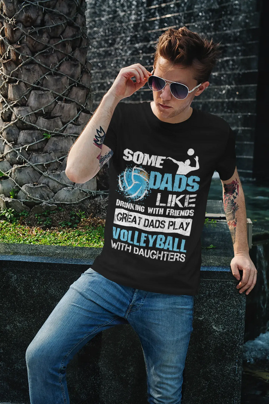 ULTRABASIC Men's Graphic T-Shirt Great Dads Play Volleyball With Daughter Loves - Gift For Volleyball Players