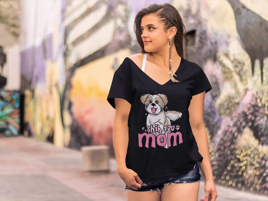 T-Shirt femme ULTRABASIC Shih Tzu maman-T-Shirt drôle chien