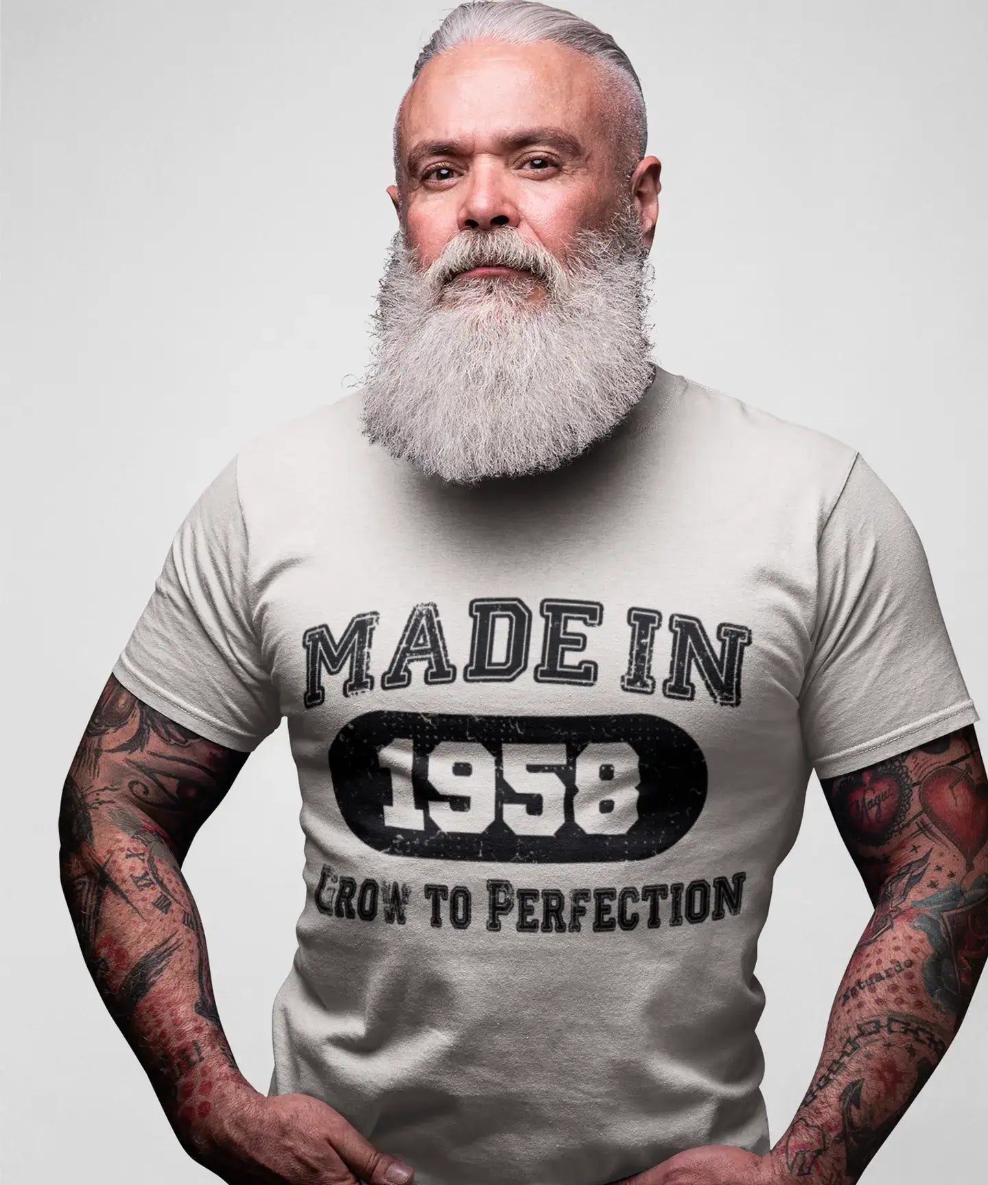 Geburtstagsgeschenk Made 1958 T-Shirt, Geschenk-T-Shirt, Herren-T-Shirt