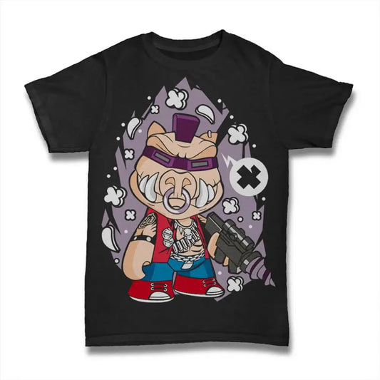 Men's Graphic T-Shirt Japanese Cartoon Cowboy Illustration - Anime Design - Manga Serie - Fictional Character Eco-Friendly Limited Edition Short Sleeve Tee-Shirt Vintage Birthday Gift Novelty