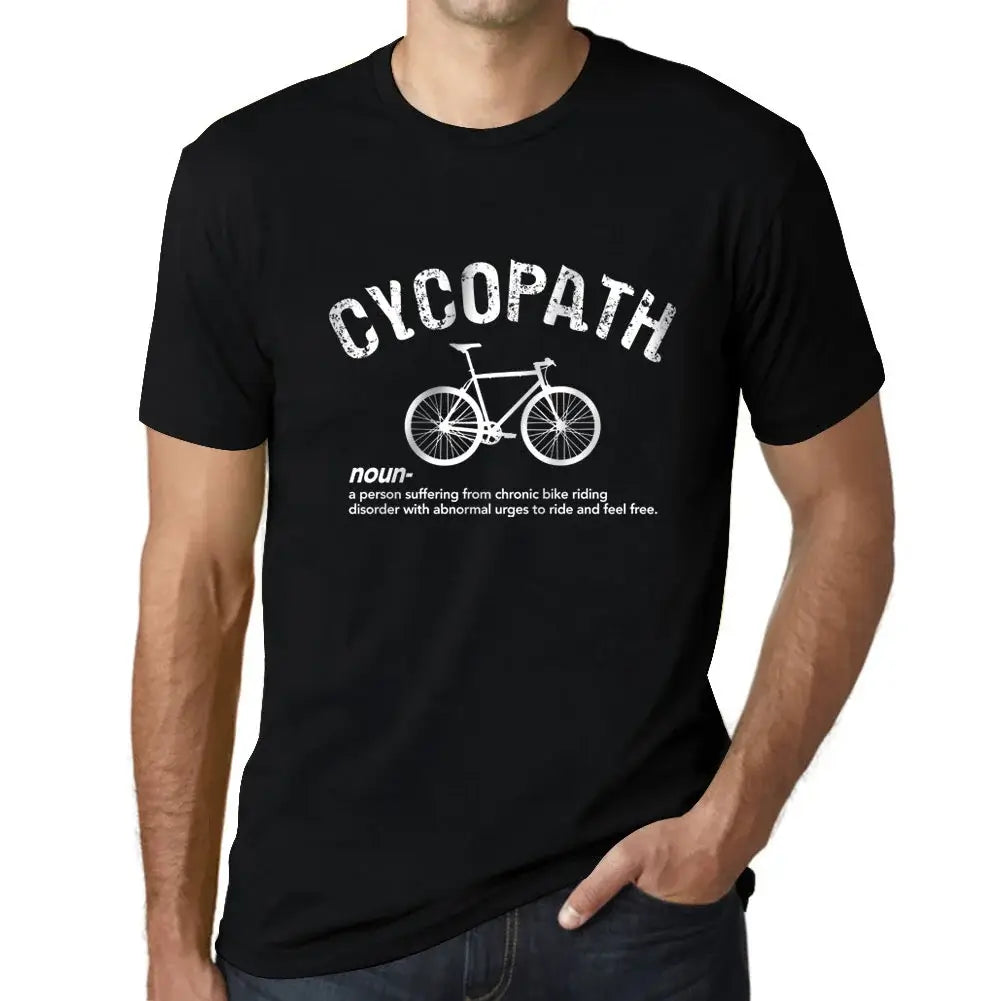 Men's Graphic T-Shirt Cycopath Cycling Theme Eco-Friendly Limited Edition Short Sleeve Tee-Shirt Vintage Birthday Gift Novelty