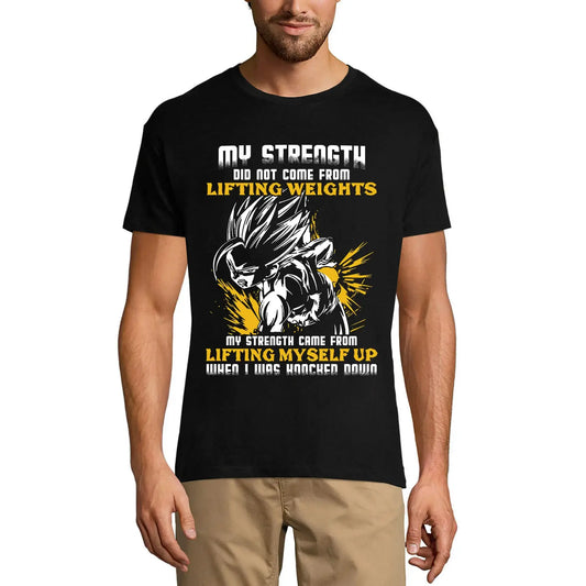 Men's Graphic T-Shirt My Strength Came From Lifting Myself Upfunny Eco-Friendly Limited Edition Short Sleeve Tee-Shirt Vintage Birthday Gift Novelty