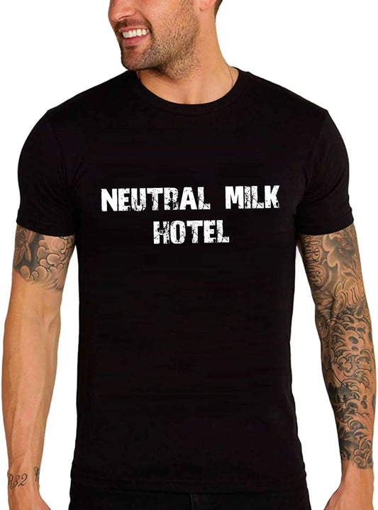 T-shirt noir uni pour hommes