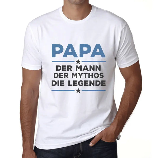 Men's Graphic T-Shirt Papa Der Mann Der Mythos Die Legende Eco-Friendly Limited Edition Short Sleeve Tee-Shirt Vintage Birthday Gift Novelty