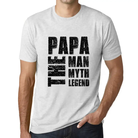 Men's Graphic T-Shirt Papa Man Myth Legend The Eco-Friendly Limited Edition Short Sleeve Tee-Shirt Vintage Birthday Gift Novelty