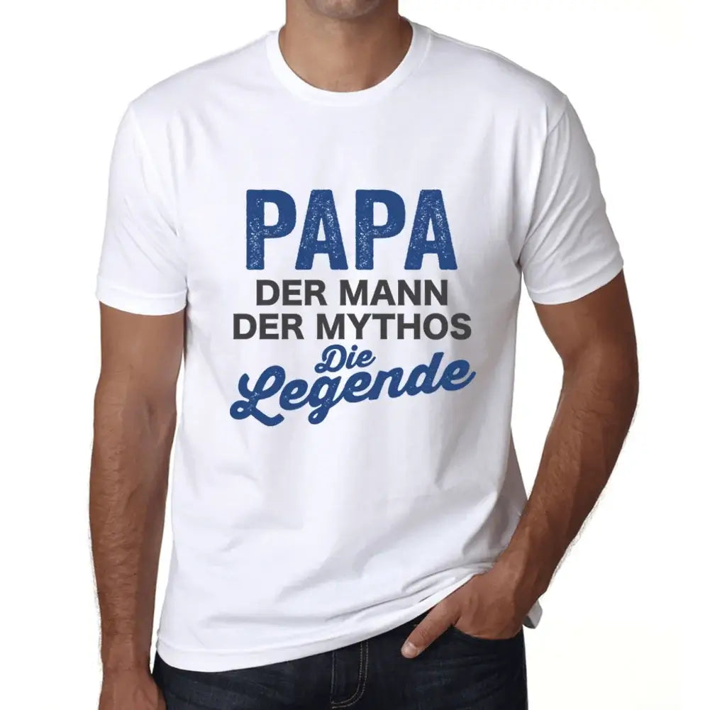 Men's Graphic T-Shirt Papa Der Mann Der Mythos Legende Eco-Friendly Limited Edition Short Sleeve Tee-Shirt Vintage Birthday Gift Novelty