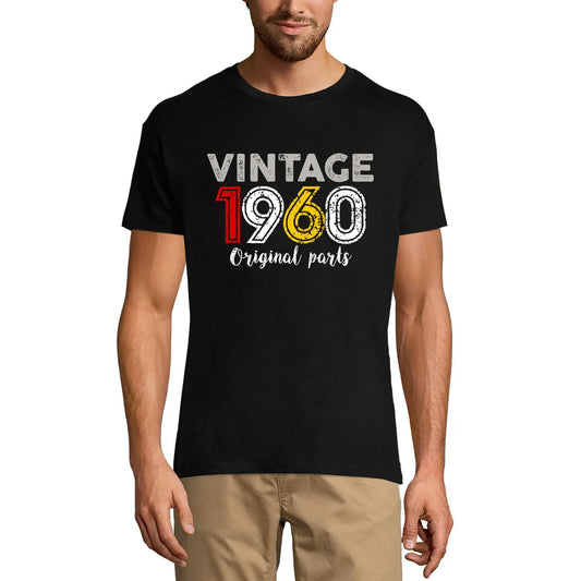 Men's Graphic T-Shirt Original Parts 1960 64th Birthday Anniversary 64 Year Old Gift 1960 Vintage Eco-Friendly Short Sleeve Novelty Tee