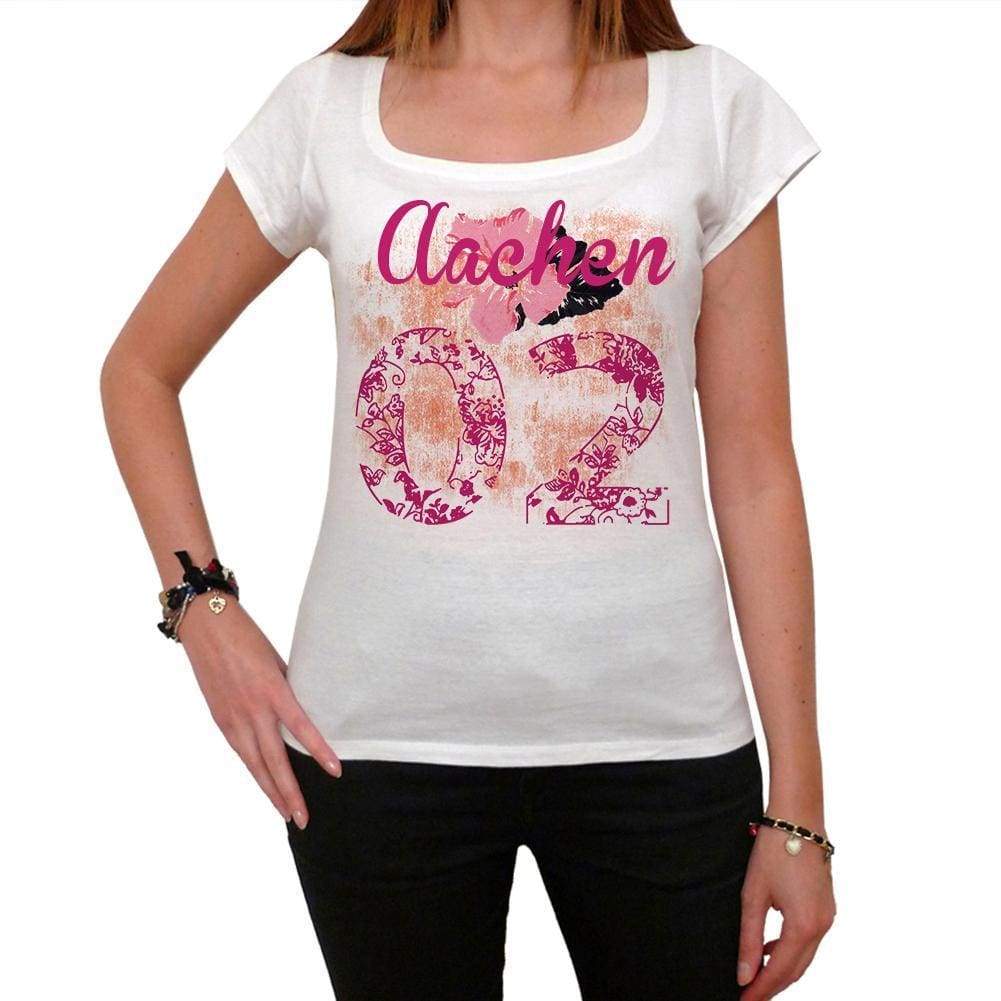 02, Aachen, Women's Short Sleeve Round Neck T-shirt 00008 - ultrabasic-com