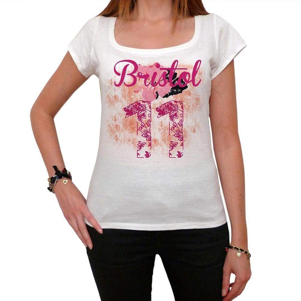 11, Bristol, Women's Short Sleeve Round Neck T-shirt 00008 - ultrabasic-com