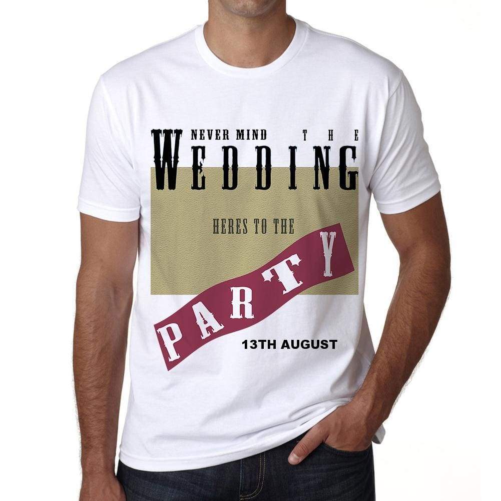 13TH AUGUST, wedding, wedding party, Men's Short Sleeve Round Neck T-shirt 00048 - ultrabasic-com