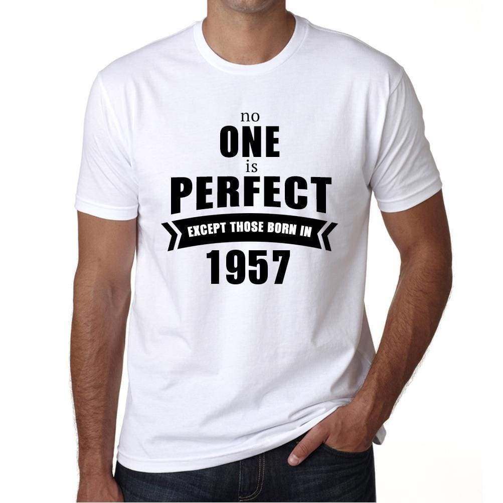 1957, No One Is Perfect, white, Men's Short Sleeve Round Neck T-shirt 00093 ultrabasic-com.myshopify.com