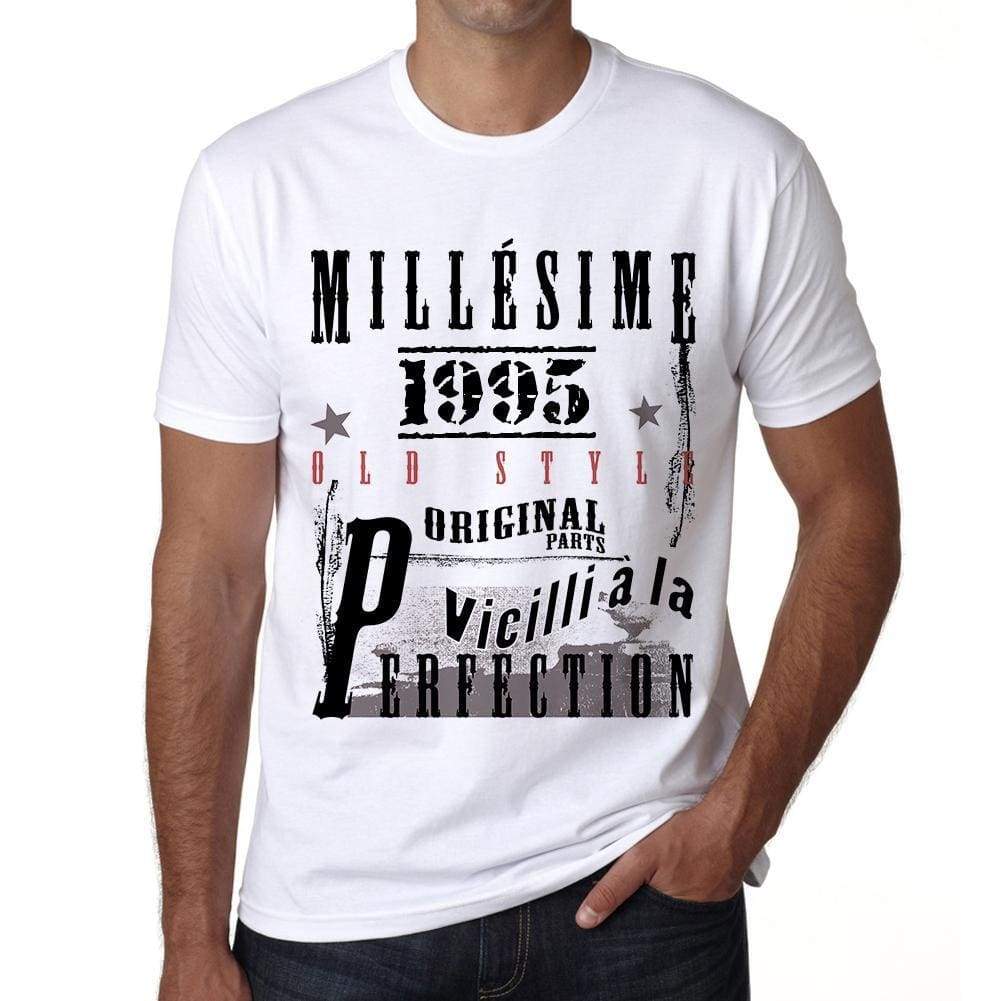 1995 Birthday Gifts For Him Birthday T-Shirts Mens Short Sleeve Round Neck T-Shirt Fr Vintage White Mens 00135 - Casual