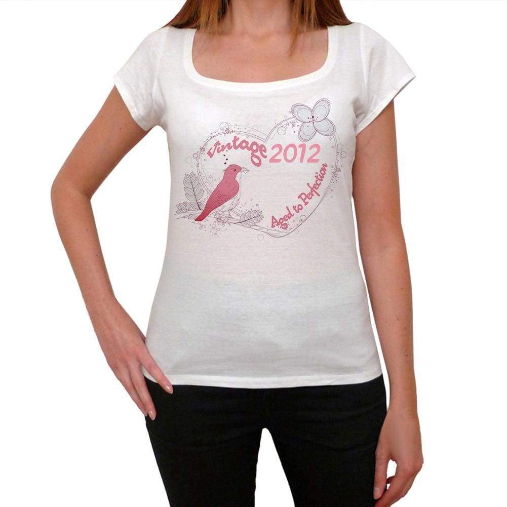 2012 Womens Short Sleeve Round Neck T-Shirt 00143 - Casual