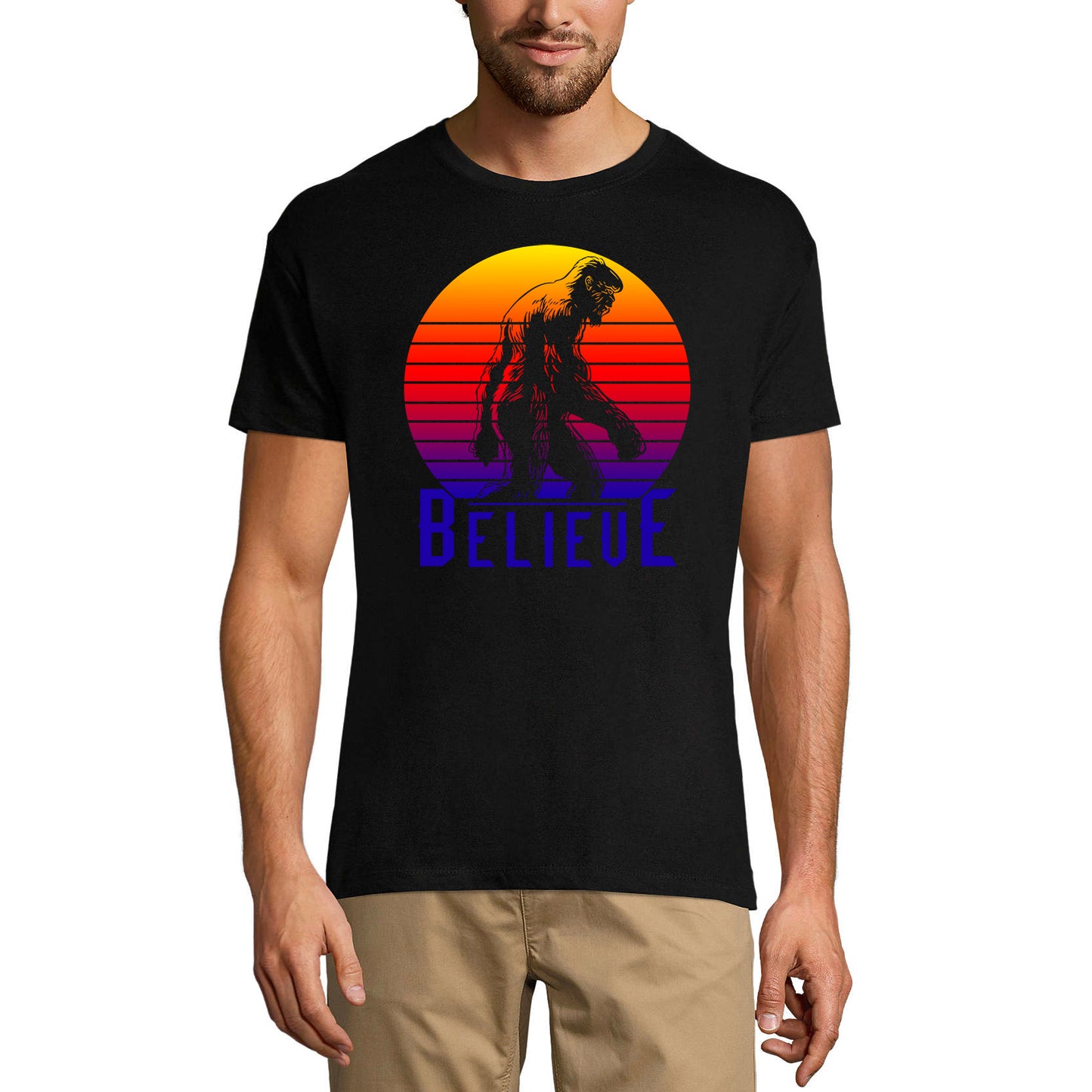 ULTRABASIC Men's Vintage T-Shirt Retro Believe - Gorilla Tee Shirt