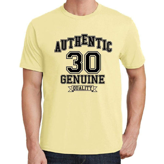 30 Authentic Genuine Yellow Mens Short Sleeve Round Neck T-Shirt 00119 - Yellow / S - Casual