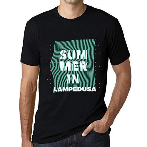 Ultrabasic - Homme Graphique Summer en LAMPEDUSA Noir Profond