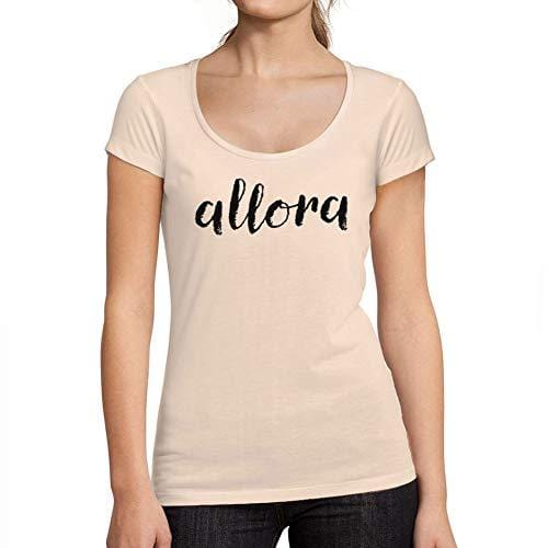 Ultrabasic - T-Shirt für Damen mit rundem Dekolleté Allora Rose Crémeux