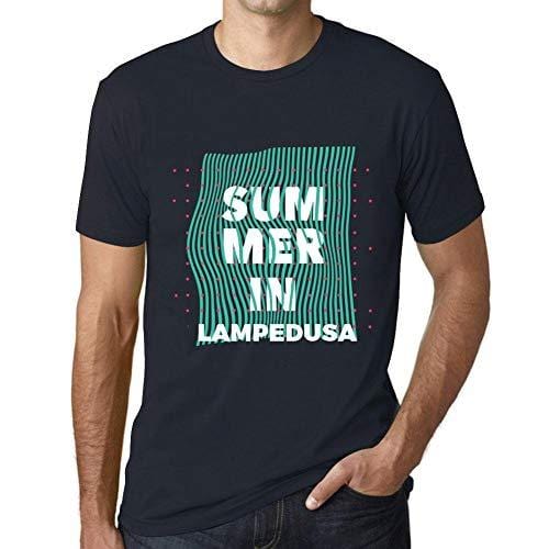 Ultrabasic - Homme Graphique Summer in LAMPEDUSA Marine