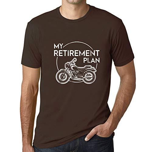 Ultrabasic - Homme T-Shirt Graphique Retirement Plan Imprimé Lettres Noël Cadeau Chocolate