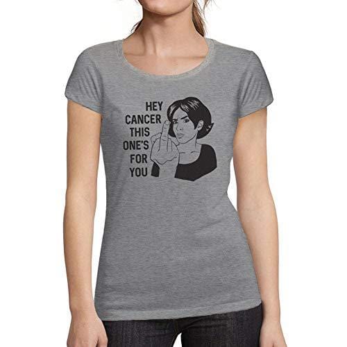 Ultrabasic - Tee-Shirt Femme Manches Courtes Hey Cancer This is for You