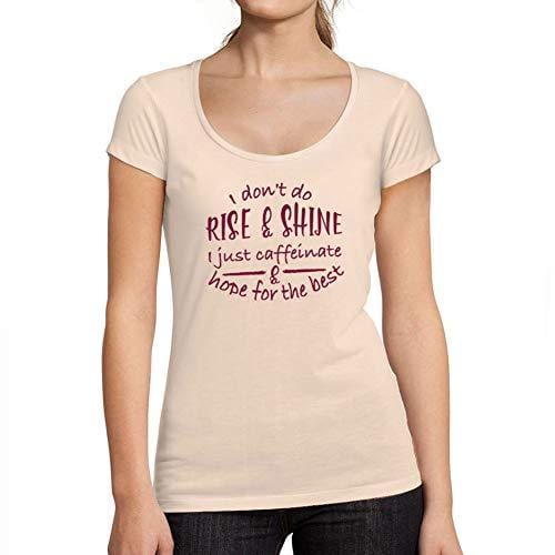 Ultrabasic - Tee-Shirt Femme col Rond Décolleté Rise and Shine