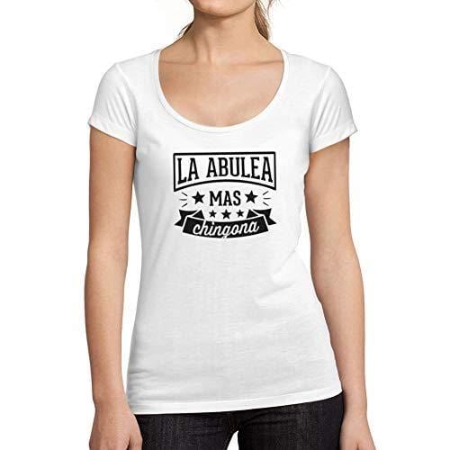 Ultrabasic - Women's Low-Cut Round Neck T-Shirt La Abuela Mas Chingona