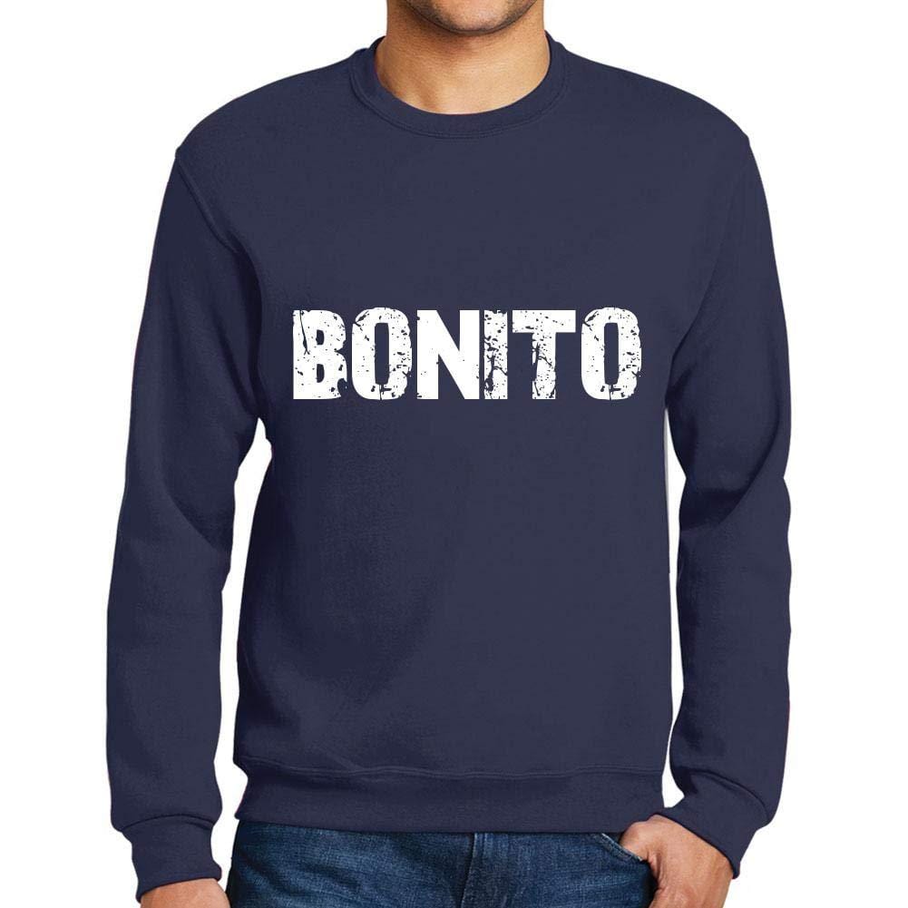 Ultrabasic Homme Imprimé Graphique Sweat-Shirt Popular Words Bonito French Marine