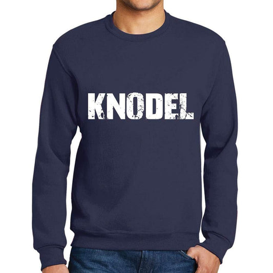 Ultrabasic Homme Imprimé Graphique Sweat-Shirt Popular Words KNODEL French Marine