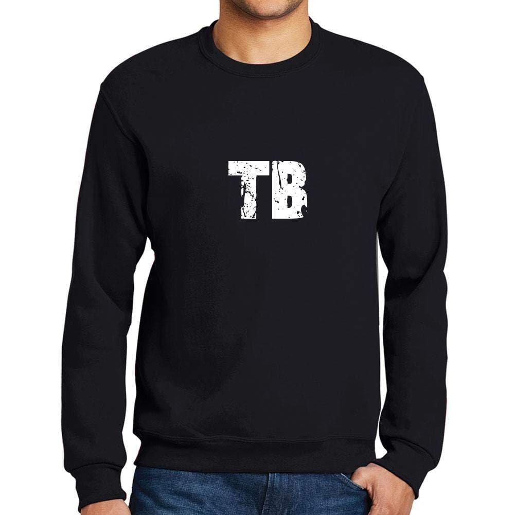 Ultrabasic Homme Imprimé Graphique Sweat-Shirt Popular Words TB Noir Profond