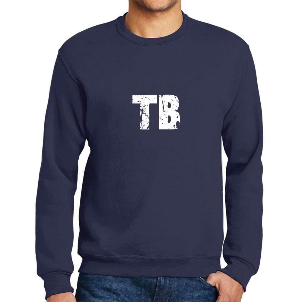 Ultrabasic Homme Imprimé Graphique Sweat-Shirt Popular Words TB French Marine