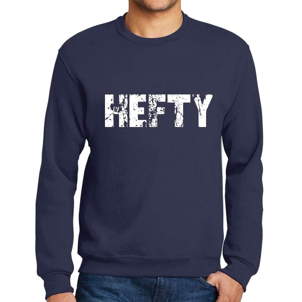 Ultrabasic Homme Imprimé Graphique Sweat-Shirt Popular Words Hefty French Marine