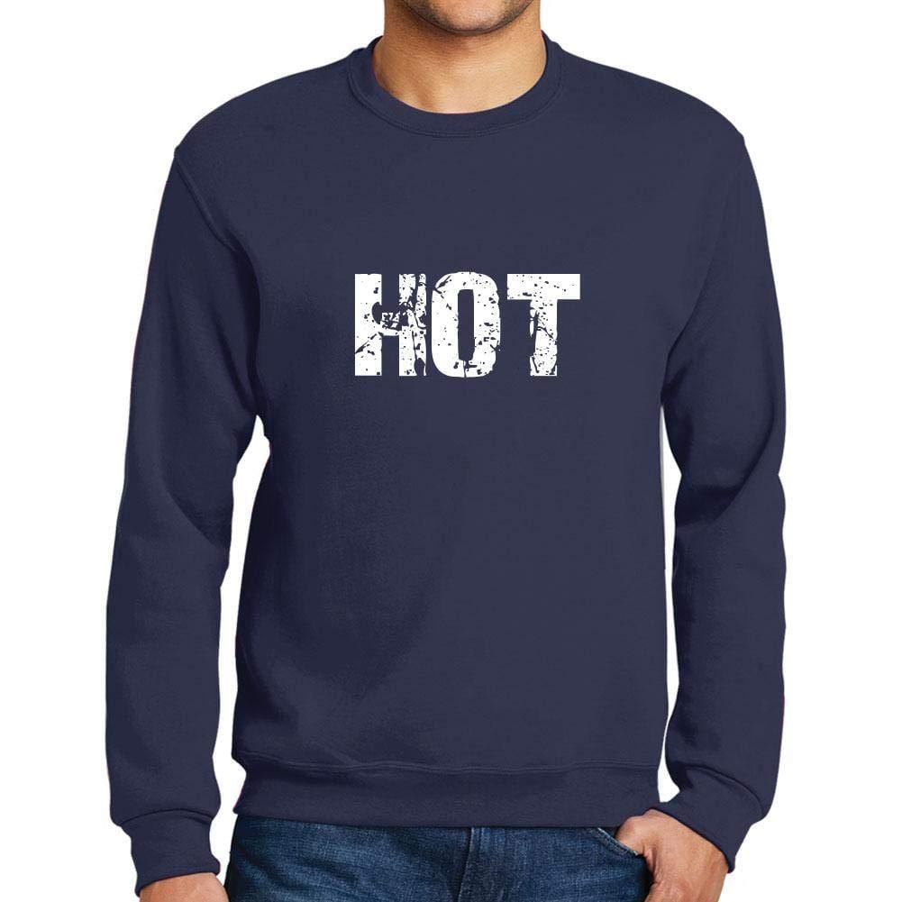 Ultrabasic Homme Imprimé Graphique Sweat-Shirt Popular Words Hot French Marine