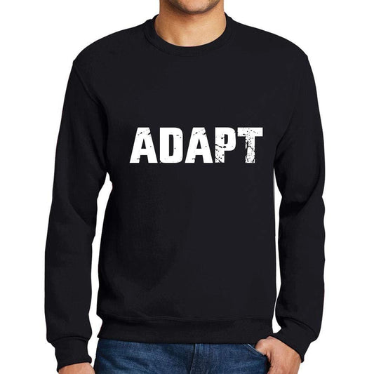 Ultrabasic Homme Imprimé Graphique Sweat-Shirt Popular Words Adapt Noir Profond