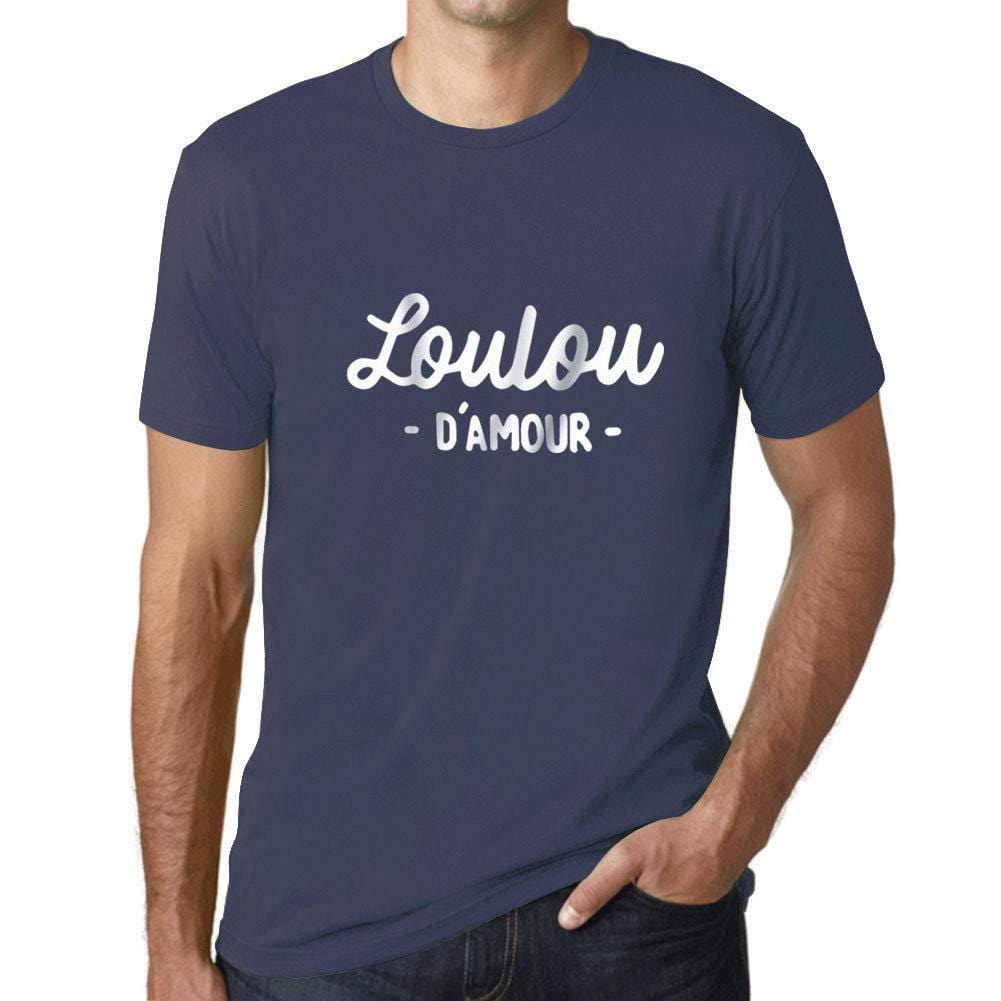 Ultrabasic - Graphique Homme Loulou d'amour T-Shirt Blanc Lettre