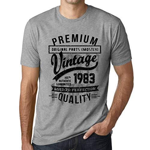 Ultrabasic - Homme T-Shirt Graphique 1983 Aged to Perfection Tee Shirt Cadeau d'anniversaire