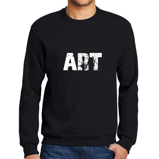 Ultrabasic Homme Imprimé Graphique Sweat-Shirt Popular Words Art Noir Profond