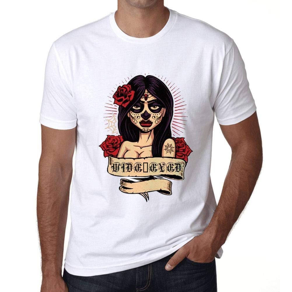 Ultrabasic - Homme T-Shirt Graphique Women Flower Tattoo Wide-Eyed