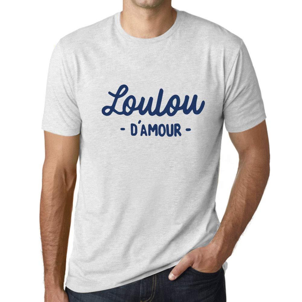 Ultrabasic - Graphique Homme Loulou d'amour T-Shirt Blanc Lettre