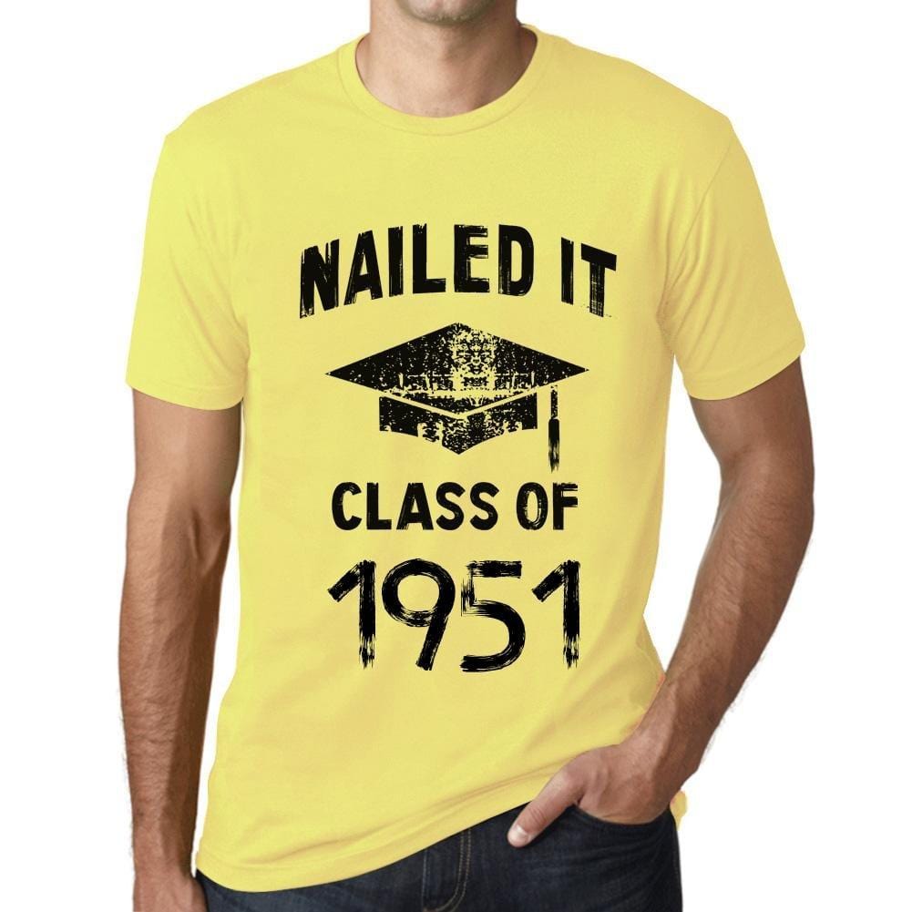 Homme T Shirt Graphique Imprimé Vintage Tee Nailed it Class of 1951