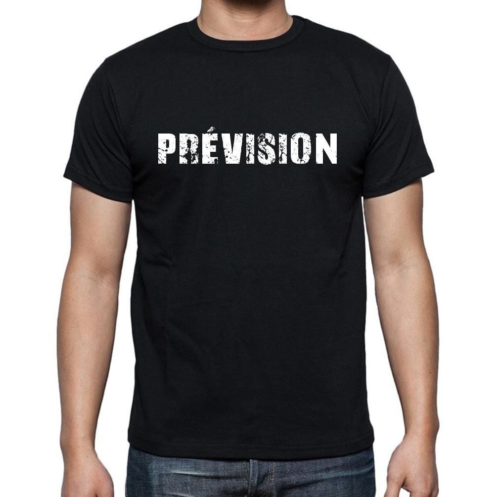 prévision, t-Shirt pour Homme, en Coton, col Rond, Noir