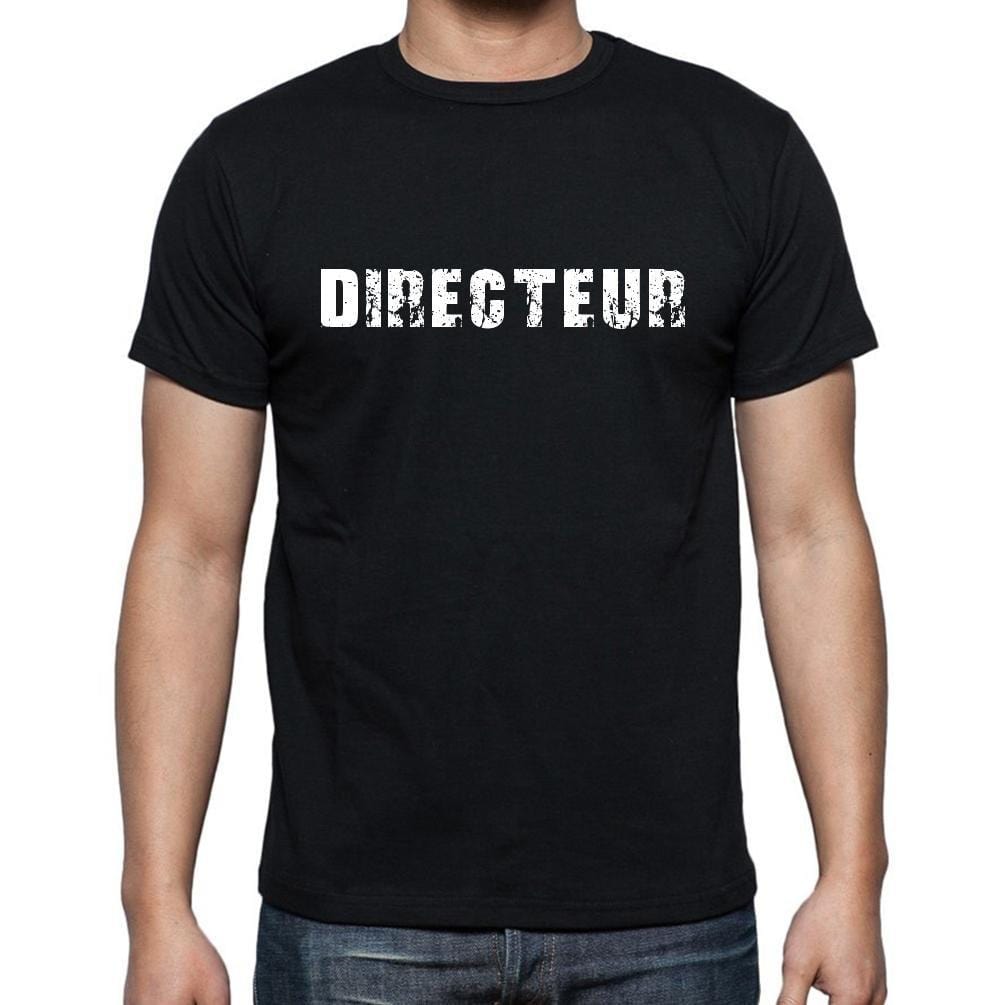 Directeur, t-Shirt pour Homme, en Coton, col Rond, Noir