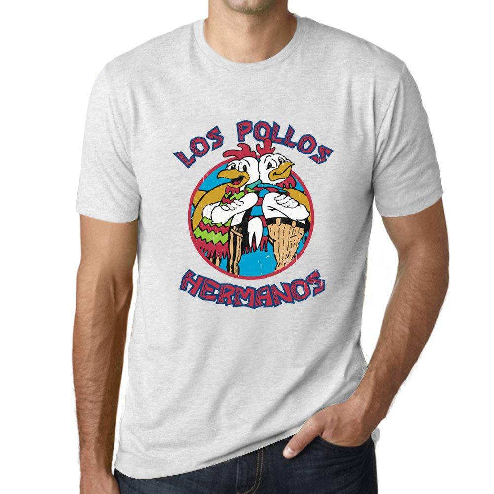 Ultrabasic - Unisex Graphic T-Shirt Los Pollos Hermanos Blanc Chiné