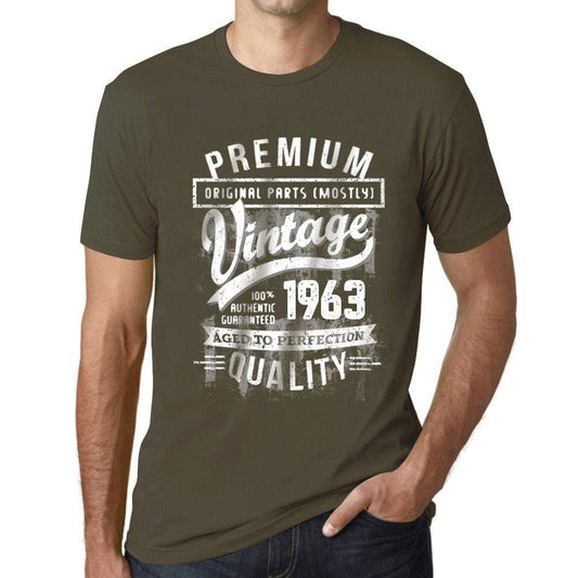 Ultrabasic - Homme T-Shirt Graphique 1963 Aged to Perfection Tee Shirt Cadeau d'anniversaire