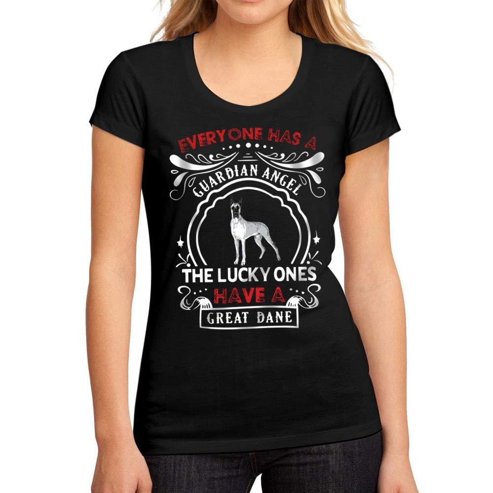 Femme Graphique Tee Shirt Dog Great Dane Noir Profond