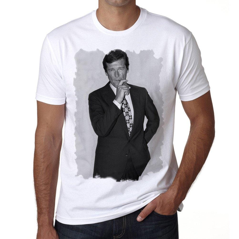 Roger Moore Cigar, t Shirt Homme, Roger Moore, Cadeau Homme