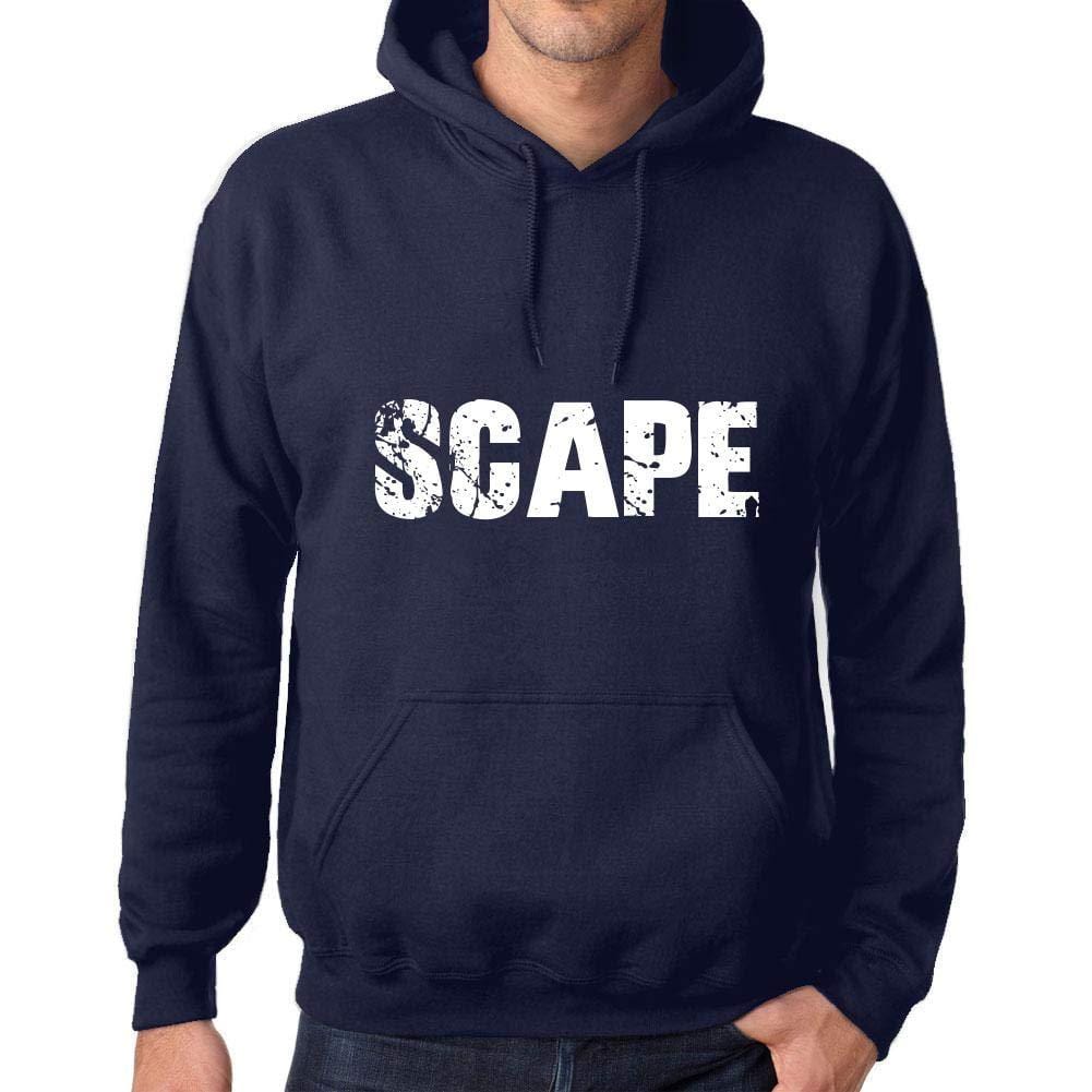 Ultrabasic Homme Femme Unisex Sweat à Capuche Hoodie Popular Words Scape French Marine