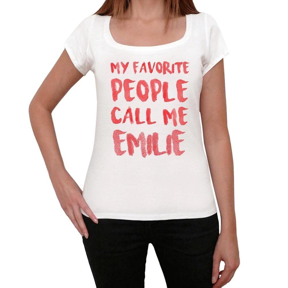 Emilie t Shirt Femme t Shirt avec Mots t Shirt