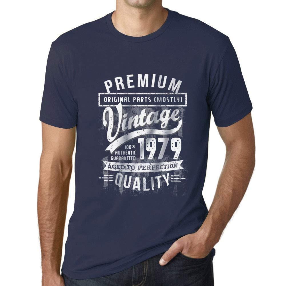 Ultrabasic - Homme Graphique 1979 Aged to Perfection T-Shirt - Cadeau d'anniversaire pour 40 Ans French Marine