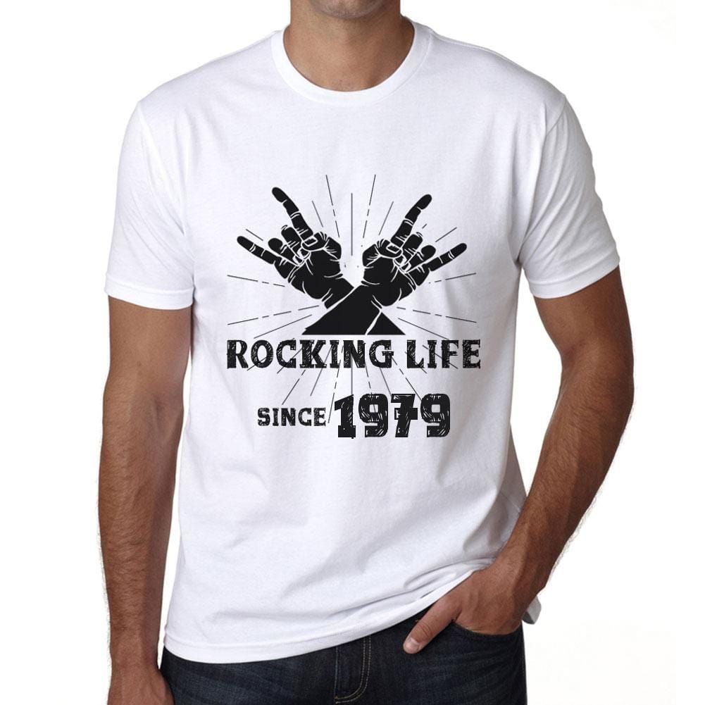 Homme Tee Vintage T Shirt Rocking Life Since 1979